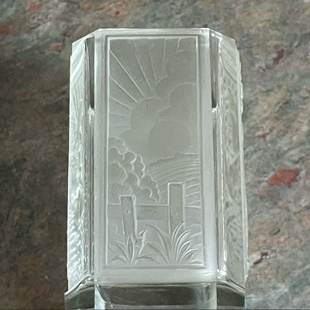 ART DECO CZECH FROSTED CIGARETTE 🚬 HOLDER -EQUESTRIAN 🐎 THEME CIRCA 1935 EUC - Picture 14 of 16